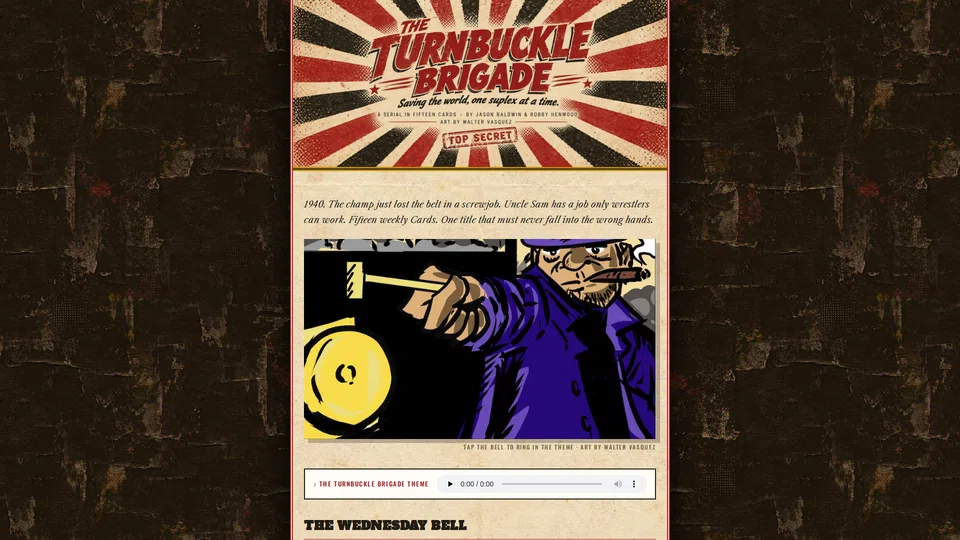 Homepage snapshot at launch