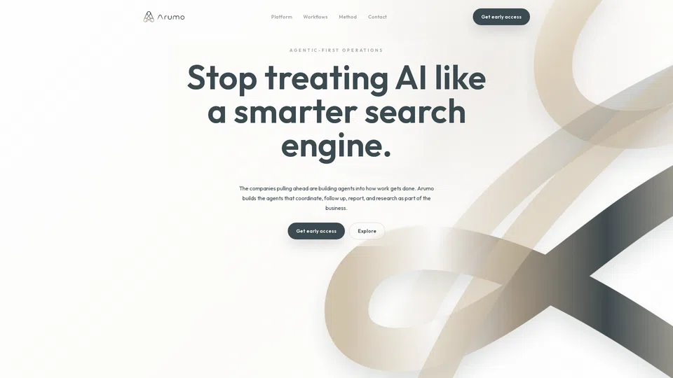Homepage snapshot at launch