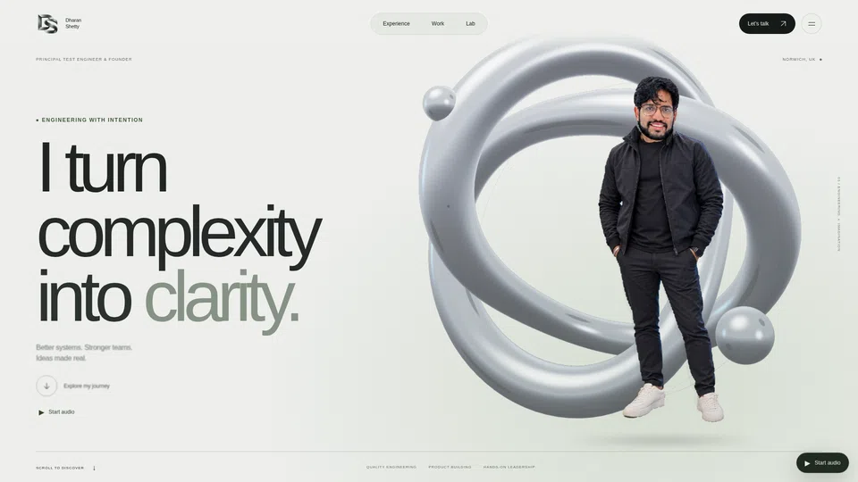 Homepage snapshot at launch