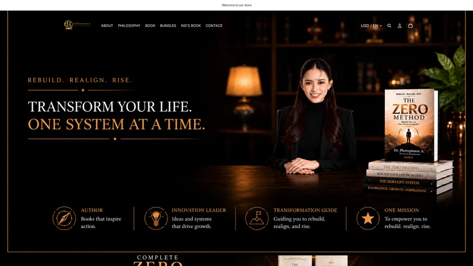 Homepage snapshot at launch