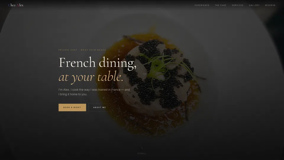 Homepage snapshot at launch