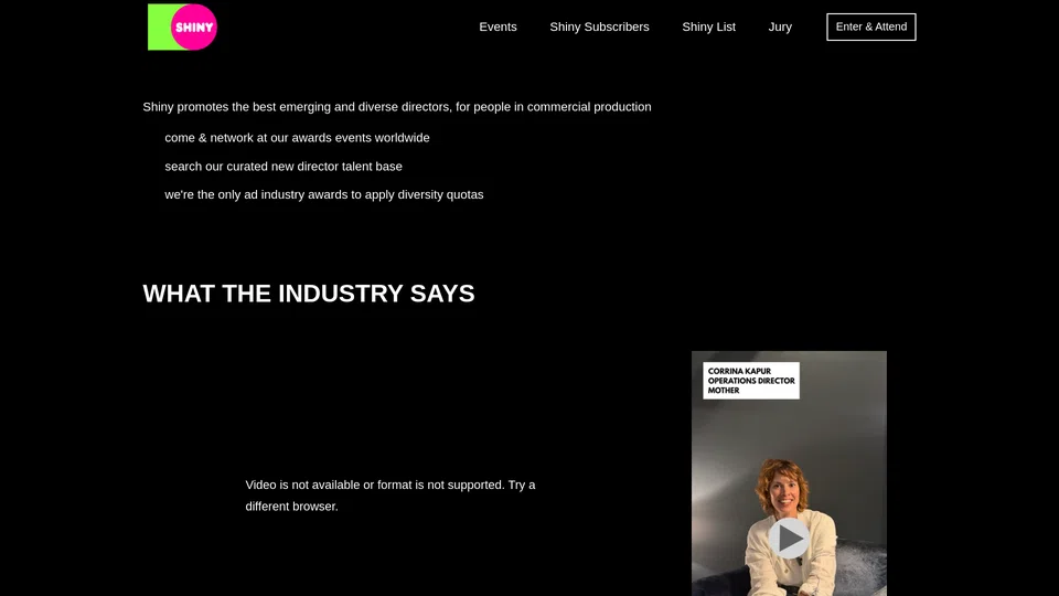 Homepage snapshot at launch