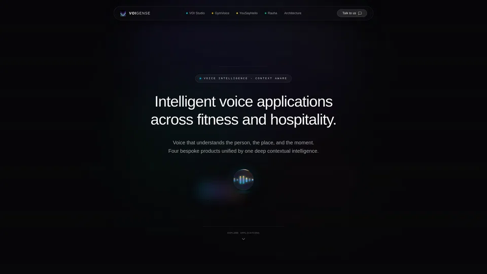 Homepage snapshot at launch
