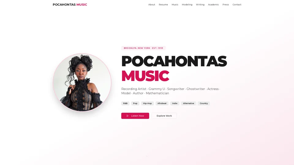 Homepage snapshot at launch
