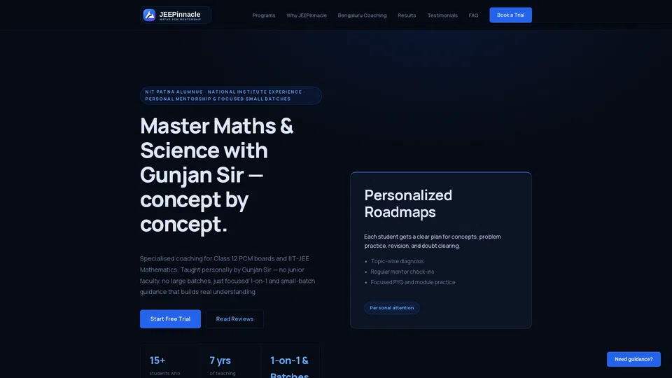 Homepage snapshot at launch