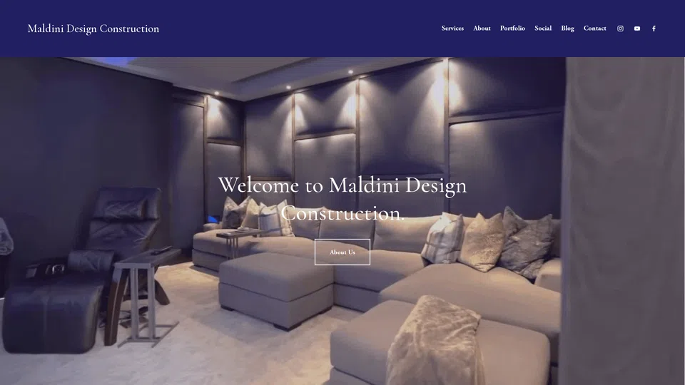 Homepage snapshot at launch