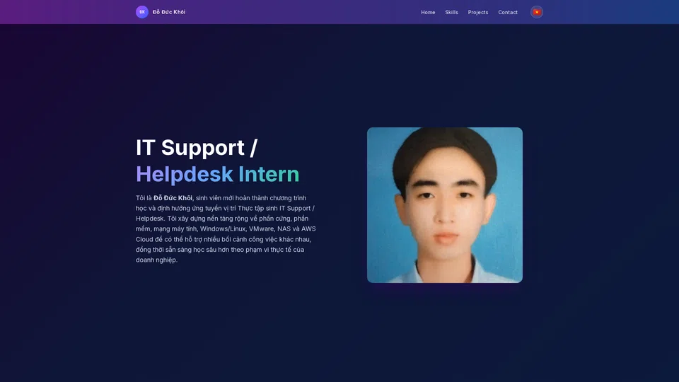 Homepage snapshot at launch