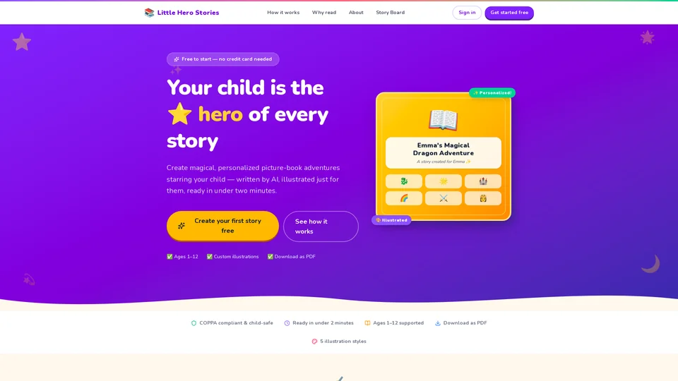Homepage snapshot at launch