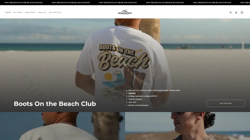 Homepage snapshot at launch