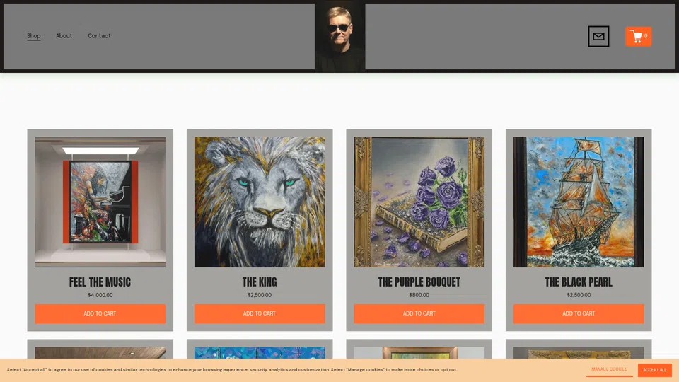 Homepage snapshot at launch