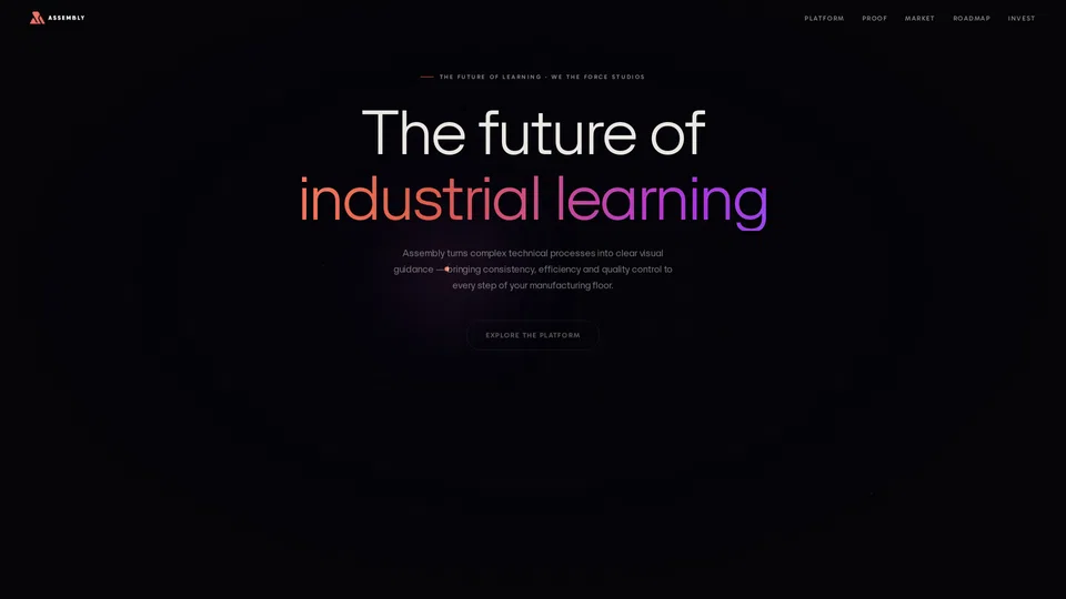 Homepage snapshot at launch