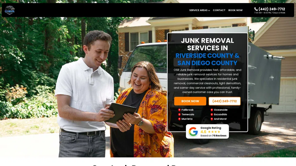 Homepage snapshot at launch