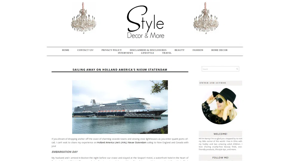 Homepage snapshot at launch