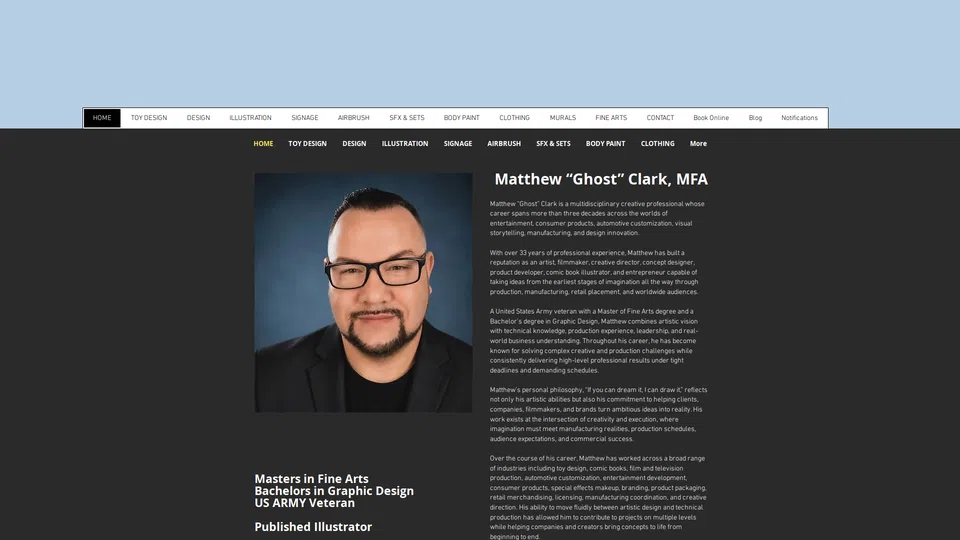 Homepage snapshot at launch
