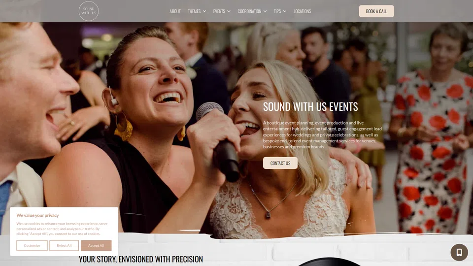 Homepage snapshot at launch