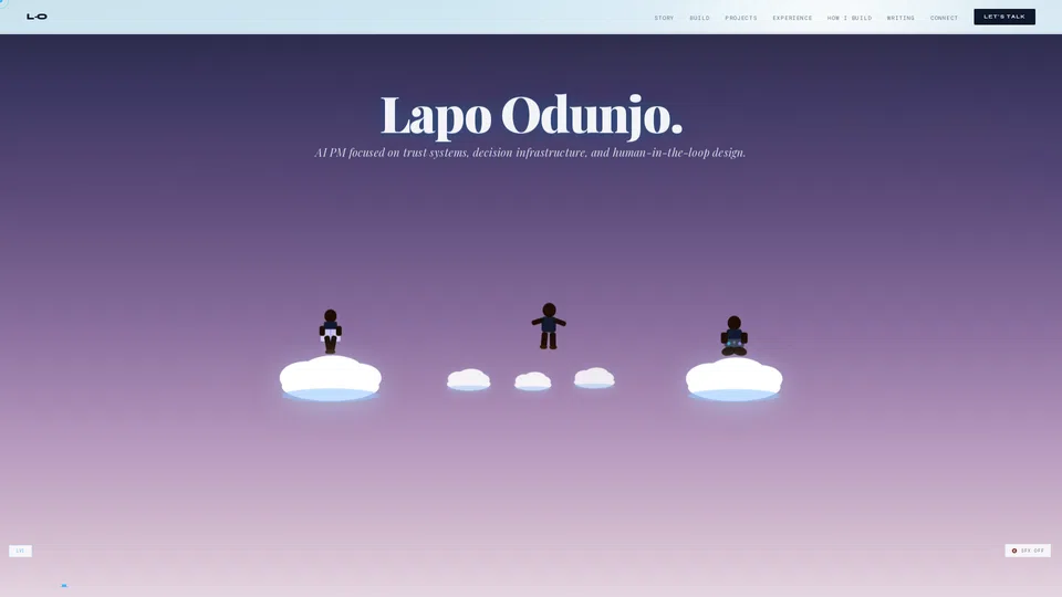 Homepage snapshot at launch