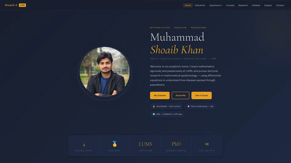 Homepage snapshot at launch