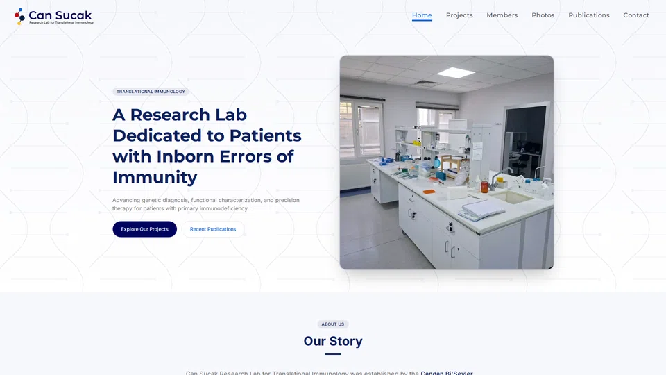 Homepage snapshot at launch