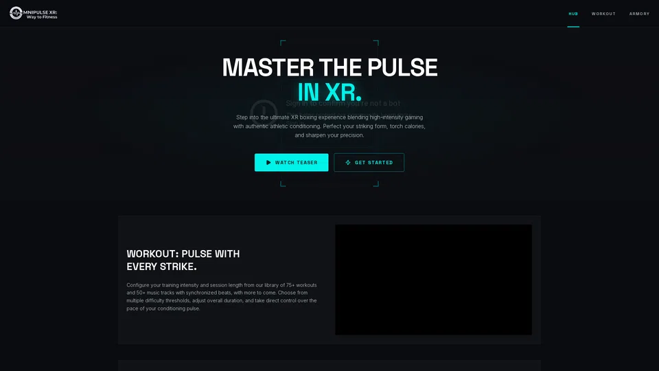Homepage snapshot at launch