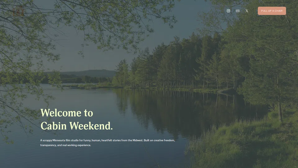 Homepage snapshot at launch