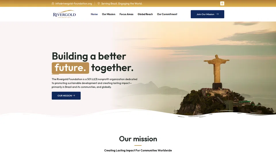 Homepage snapshot at launch