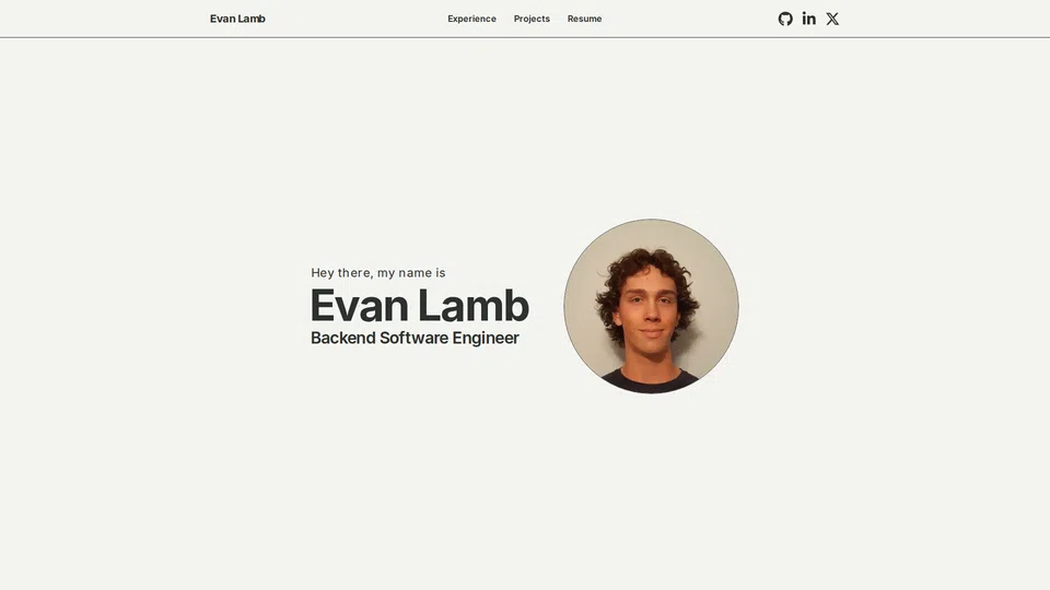 Homepage snapshot at launch