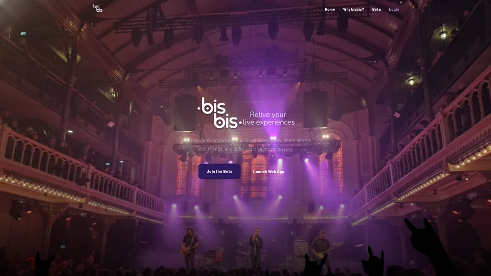 Homepage snapshot at launch