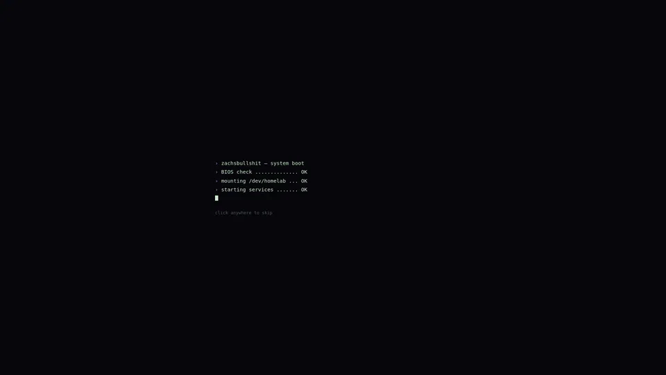 Homepage snapshot at launch