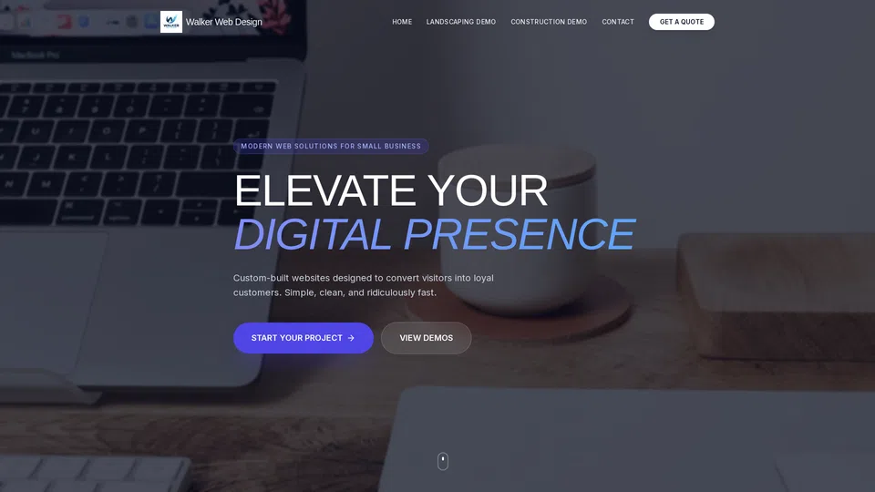 Homepage snapshot at launch