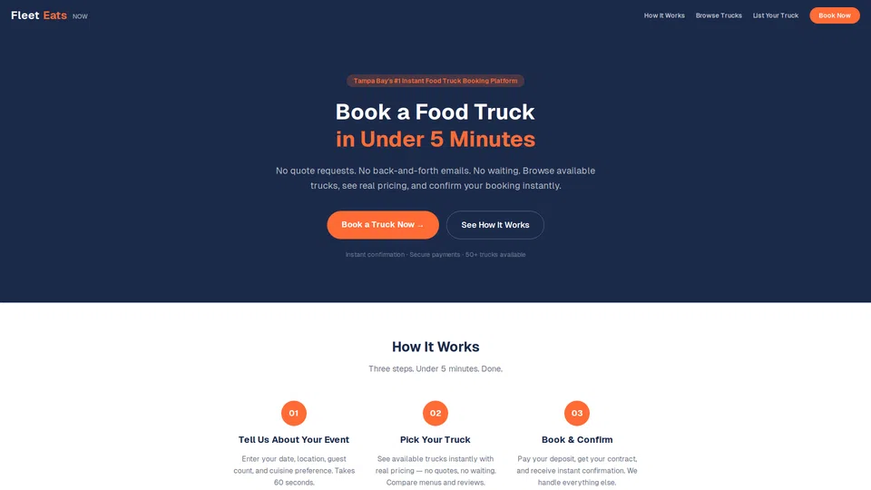 Homepage snapshot at launch