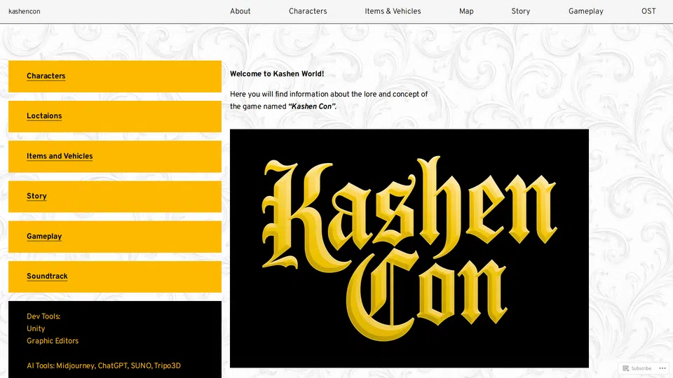 Homepage snapshot at launch