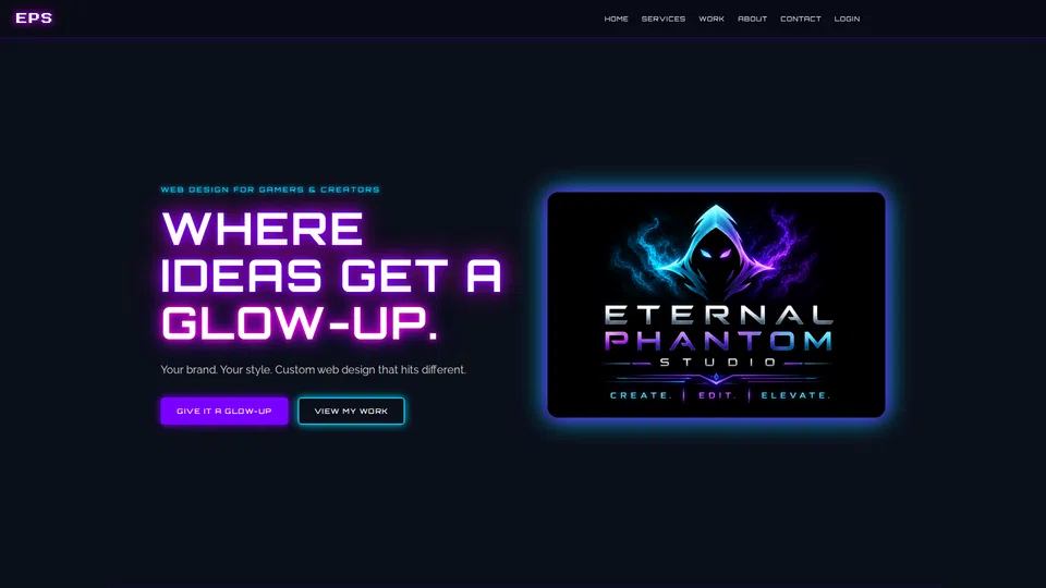 Homepage snapshot at launch
