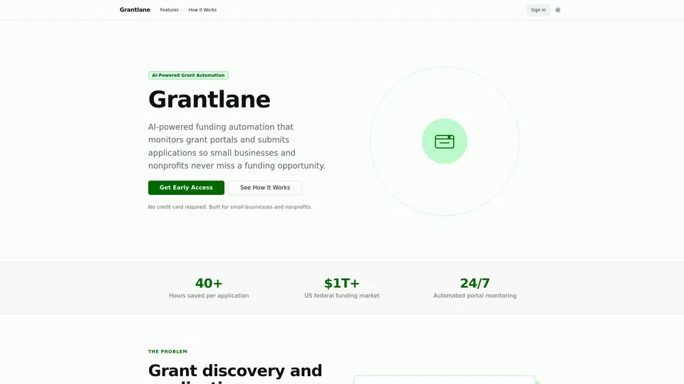 Homepage snapshot at launch