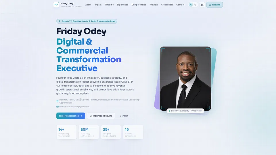 Homepage snapshot at launch