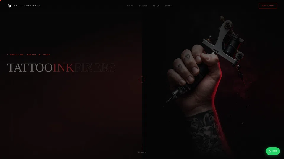 Homepage snapshot at launch