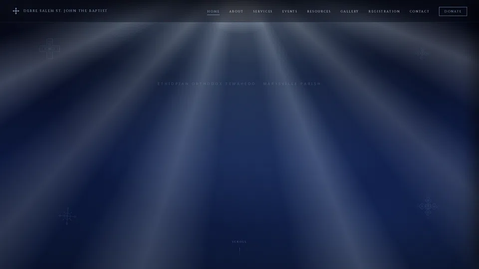 Homepage snapshot at launch
