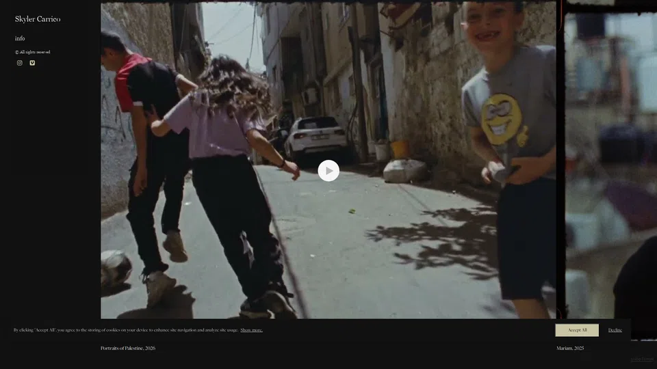 Homepage snapshot at launch
