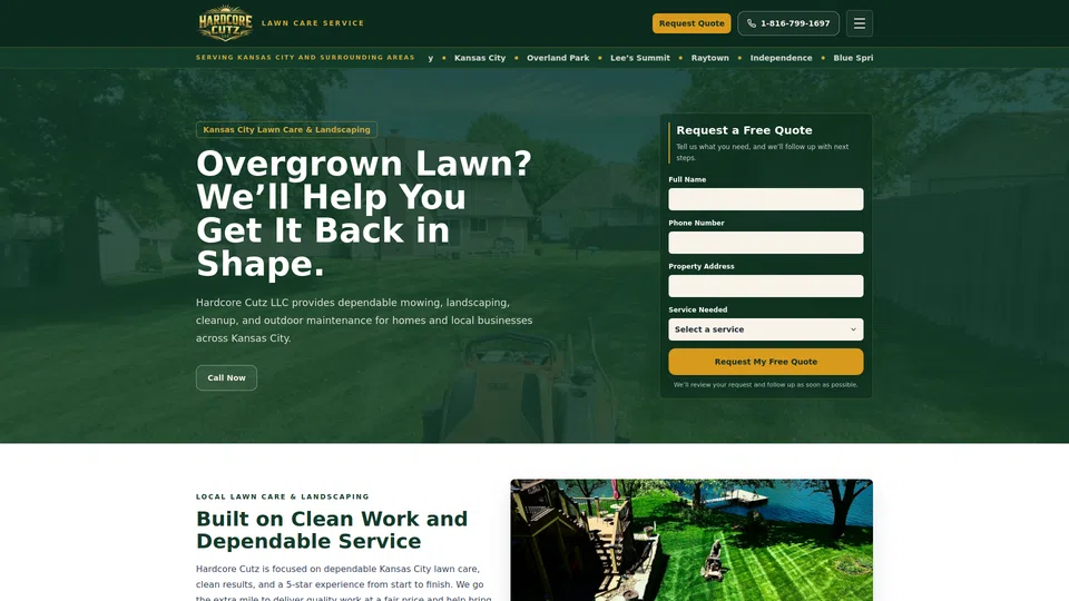 Homepage snapshot at launch