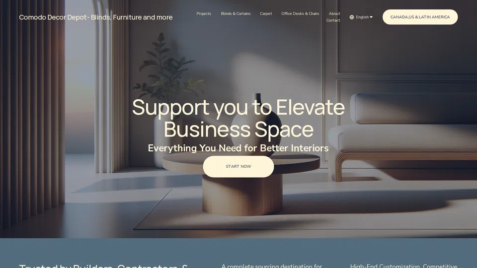 Homepage snapshot at launch