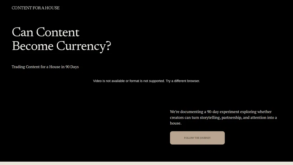 Homepage snapshot at launch