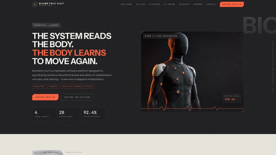 Homepage snapshot at launch
