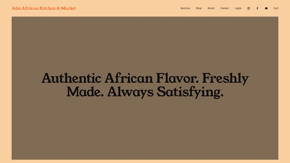 Homepage snapshot at launch