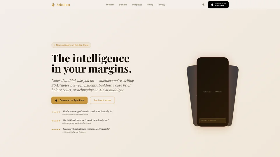 Homepage snapshot at launch