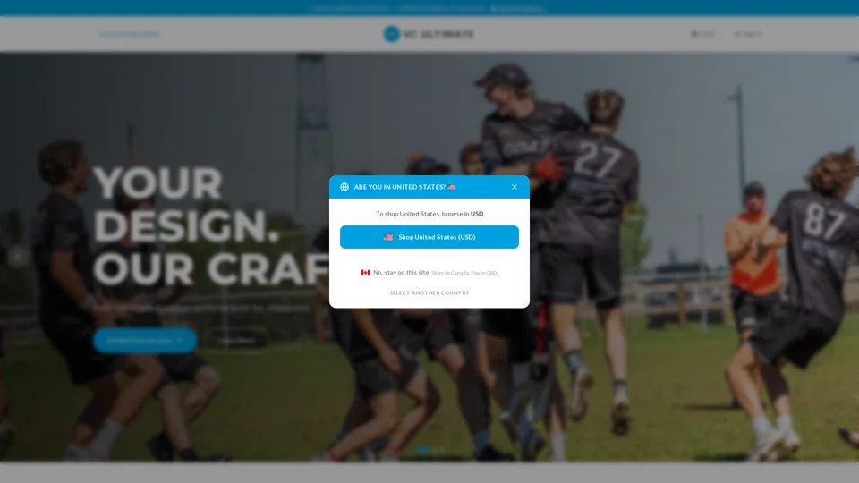 Homepage snapshot at launch