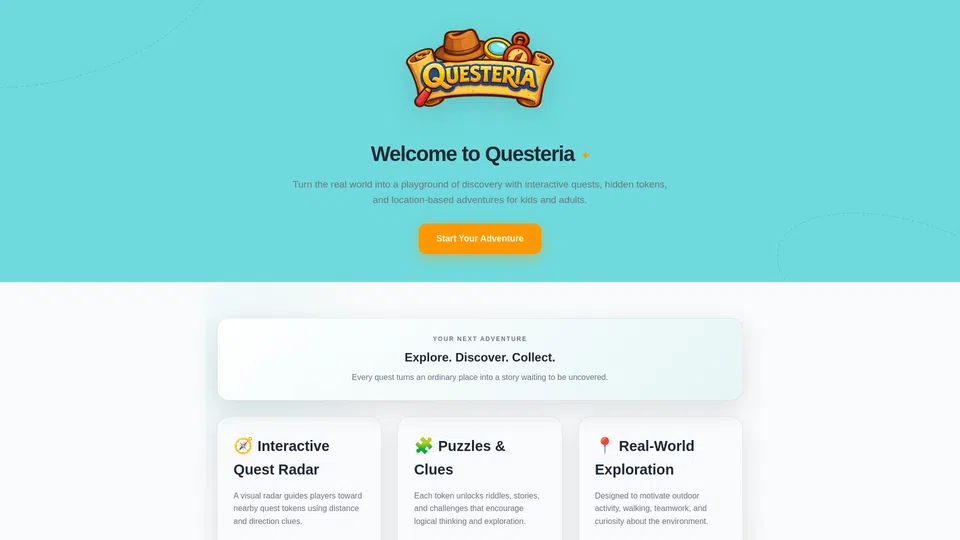 Homepage snapshot at launch