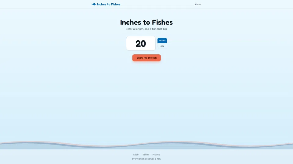 Homepage snapshot at launch