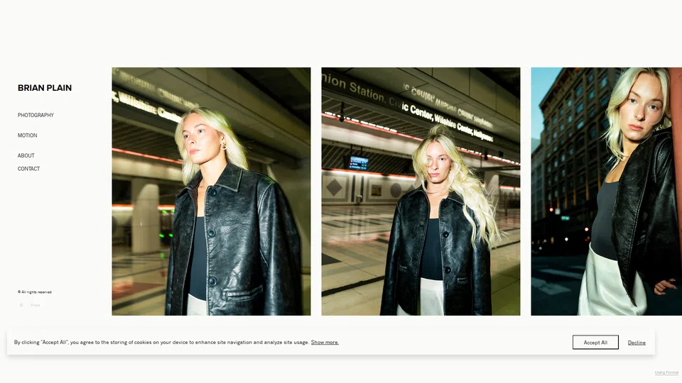 Homepage snapshot at launch