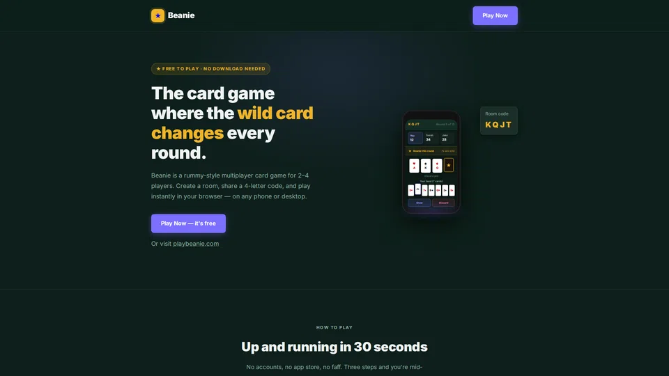 Homepage snapshot at launch
