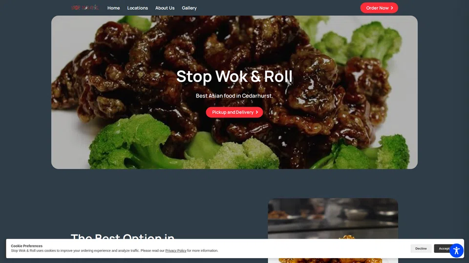 Homepage snapshot at launch
