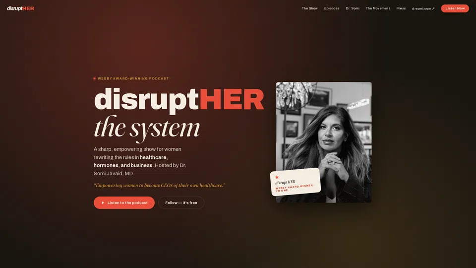 Homepage snapshot at launch